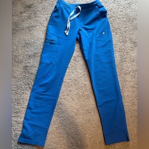 Figs XXS royal blue skinny scrub pants